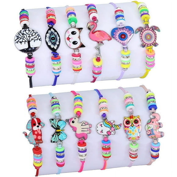24 Pcs Bracelet d'Amitié Bijoux Fille - Petits Cadeaux d'Anniversaire Jouet Bracelet Bijoux Fille