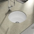 thumbnail image 2 of Yorkshire Undermount Fireclay 17" Square Bar Kitchen Sink in White with Grid and Strainer, 2 of 3