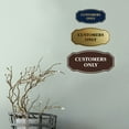 thumbnail image 2 of Signs ByLITA Victorian Customers Only Business Sign (Brushed Gold) - Large, 2 of 6
