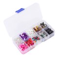 thumbnail image 3 of Cuentas de piedra con forma irregular, multicolor, sin tóxicos, trituradas, con caja para joyería DIY, decoración de peceras, 3 of 12