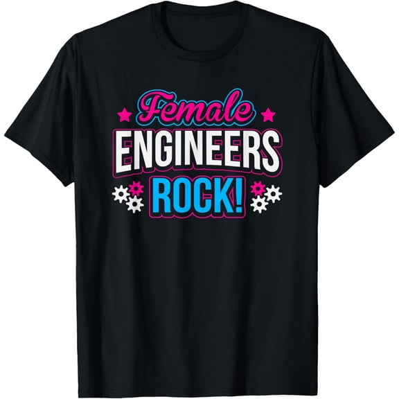 Exquisite and comfortable-Female Engineers Rock Mechanical Electrical Math Cute T-Shirt