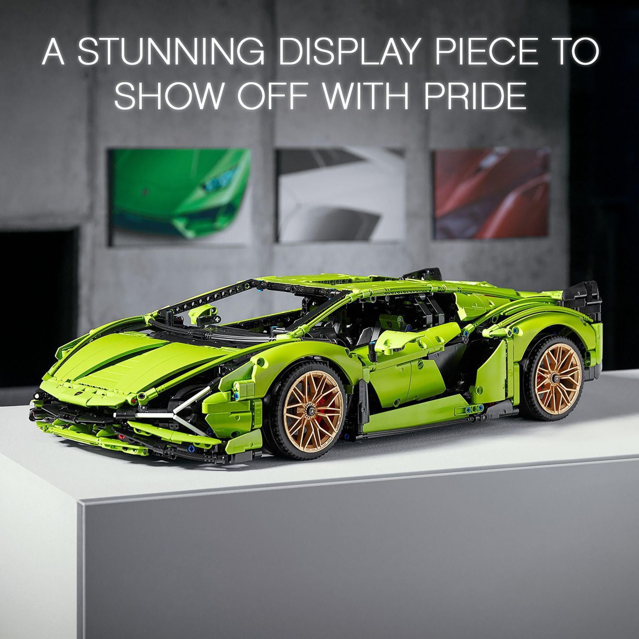 LEGO Technic Lamborghini Siân FKP 37 Building Sets for Adults - Detailed Lamborghini Model Car Kit for Men & Women, Ages 18+ Years - Display in Room as Decor - 42115