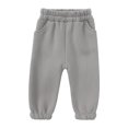 thumbnail image 5 of Zshosam Kids Fall Outfits Boys Toddler Baby Boy Fall Winter Clothes Sweatshirt Pullover Tops + Casual Pants Outfit Set,Grey 3-4 Years, 5 of 5