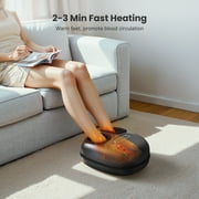 Renpho Shiatsu Foot Massager with Heat for Neuropathy Tired Foot Blood Circulation, FSA HSA Eligible, Fathers Day Gifts for Dad Men, Black