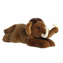 Aurora - Medium Brown Adorable Stuffed Animal - 14" Wynn Woolly Mammoth - Flopsie