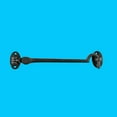 thumbnail image 3 of Renovators Supply Black Wrought Iron Cabin Hook Eye 6.5" L Large Antique Privacy Hook Door Latches for Kitchen Cabinet, Windows, Sliding or Barn Doors w/Screws, 3 of 10