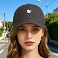 thumbnail image 2 of MEICHEN College Style Loving Couple Baseball Caps Girls' Summer Sunshade and Sun Caps Korean Version Student's Versatile Baseball Caps For, 2 of 5