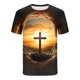 thumbnail image 5 of Tops para hombre, blusas y camisas de manga corta con cuello redondo para hombre, jersey informal con cuello redondo estampado para hombre, pantalones cortos deportivos para fitness, blusa de poliéste, 5 of 5