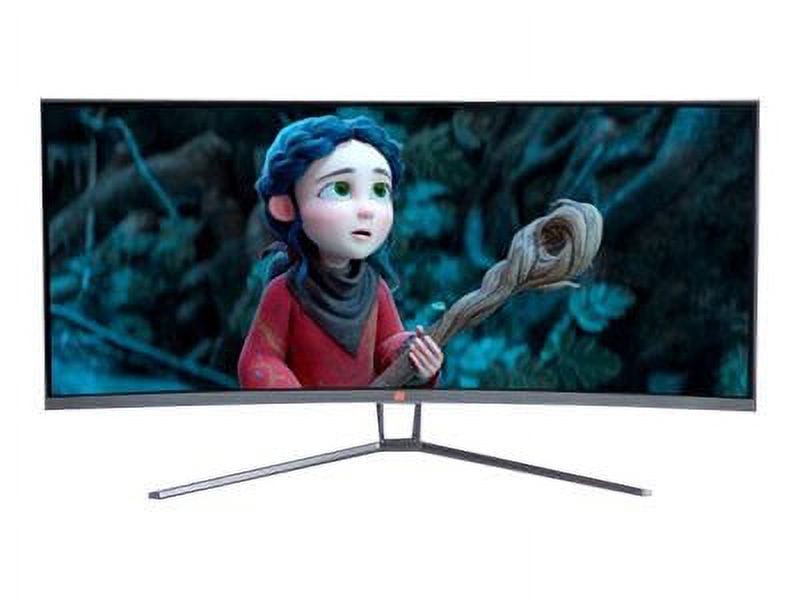 Deco Gear 35" Curved Ultrawide LED Gaming Monitor WQHD Display 3440x1440 21:9 100Hz - image 4 of 4