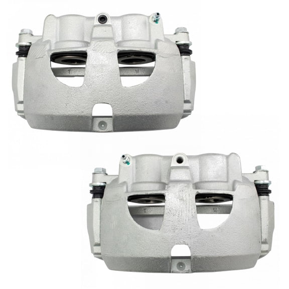 TRQ Front Brake Caliper Set Compatible with 2009-2010 Dodge Ram 2500 Ram 3500 2012 Ram 1500 2011-2018 2500 3500