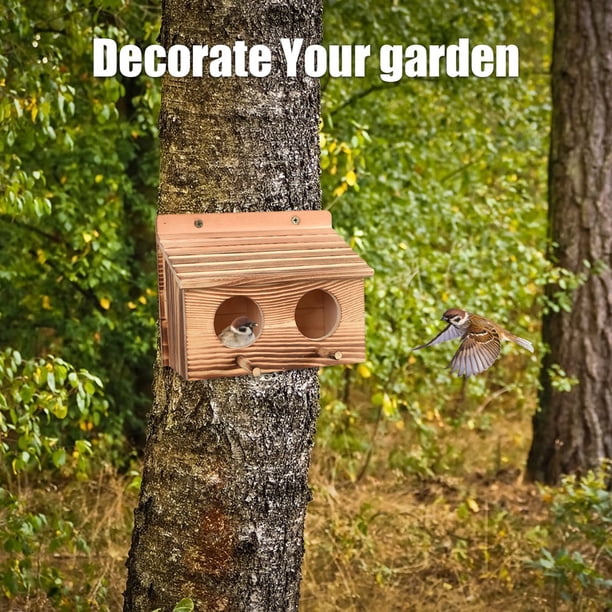 Bird House Bird Houses Wooden Bird House,Double-Nest Design Wood