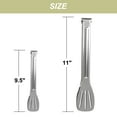 thumbnail image 3 of Unique Bargains Kitchen BBQ Tong Set for Cooking Stainless Steel Serving Tongs 2Pcs, 3 of 8