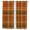 Orange, Green, Amber, variant on Orange Green Checked Tier Curtains 54 Inch Length, Fall Thanksgiving Buffalo Plaid Cafe Short Curtains for Bathroom Over Sink, Small Kitchen Curtain Light Filtering Tiered Drapes 2 Panels 27.5"Wx54"L