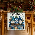 thumbnail image 4 of Winter Gnome Table Runner Christmas Blue Table Runners Seasonal Kitchen Dining Table Decoration for Winter Home Party Banquet Decor 13x48 Inch, 4 of 4