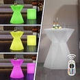 thumbnail image 3 of ZAFLY Table de Bar à DEL, Table de Cocktail Lumineuse Rechargeable, Table de Pub à Télécommande à Intensité Réglable, 3 of 6