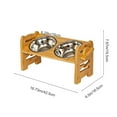 thumbnail image 2 of Elevated Dog Bowls Large Breed Raised Dogs Bowl Stand Large/Medium Sized Dog Food Water Bowl Stands Adjustable Pet Feeder Dish Station, 2 of 11