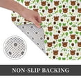thumbnail image 6 of Rateoe Cute Bear Pattern Flannel Door Mat Indoor Outdoor Entrance, Waterproof All-Weather Doormat,Fade Resistant, Low Profile Entryway Mat 16x24in, 6 of 7