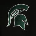 thumbnail image 3 of Men's Colosseum Black Michigan State Spartans Tortugas Logo Quarter-Zip Jacket, 3 of 4