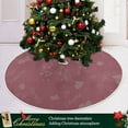 thumbnail image 6 of FMSHPON Valentines Day HeartsLove You Xmas Christmas Tree Skirt Stand Mat for Holiday Party Decoration Indoor Outdoor 48 inches, 6 of 6