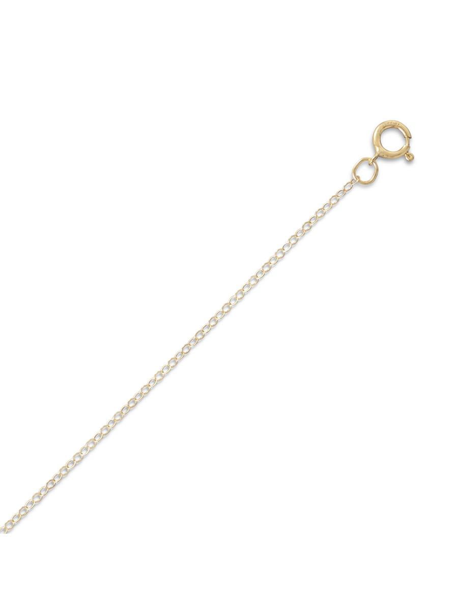 14k Solid Rose Gold 2.3mm Figaro Chain Extender Necklace  1" to 10" 