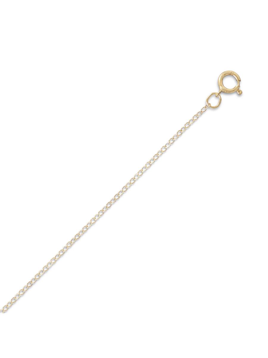 14kt Yellow Gold .5mm Rope Chain Necklace – 24 Inch – Solid Gold, Carded