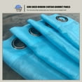 thumbnail image 6 of WPM Turquoise Sheer Window Curtain Panels for Bedroom, Kitchen, Kids Room- Solid Semi Voile Drapes Grommet Living Room Panels. 54 inch wide x 63 inch long, Set of 2, 6 of 7
