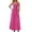 Hot Pink, variant on ZQUUVOU Women's Slip Maxi Dress Sleeveless Spaghetti Strap Smocked Bodice Side Pockets Mini Length Summer Casual Outfit Yellow