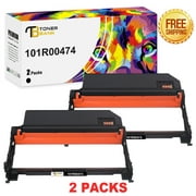 Toner Bank 2-Pack Compatible Drum Unit for Xerox 101R00474 for Use in Xerox WorkCentre 3215 3225 Xerox Phaser 3260 Laser Printer (Black 2-Pack)