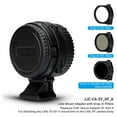 thumbnail image 3 of JJC EF-EOS M Drop-in Filter Mount Adapter with Variable Neutral Density ND and Circular Polarizing CPL & UV Filters, Auto Focus Lens Converter for Canon EF/EF-S Mount Lens to EOS M50 M6  II M5 M200, 3 of 8