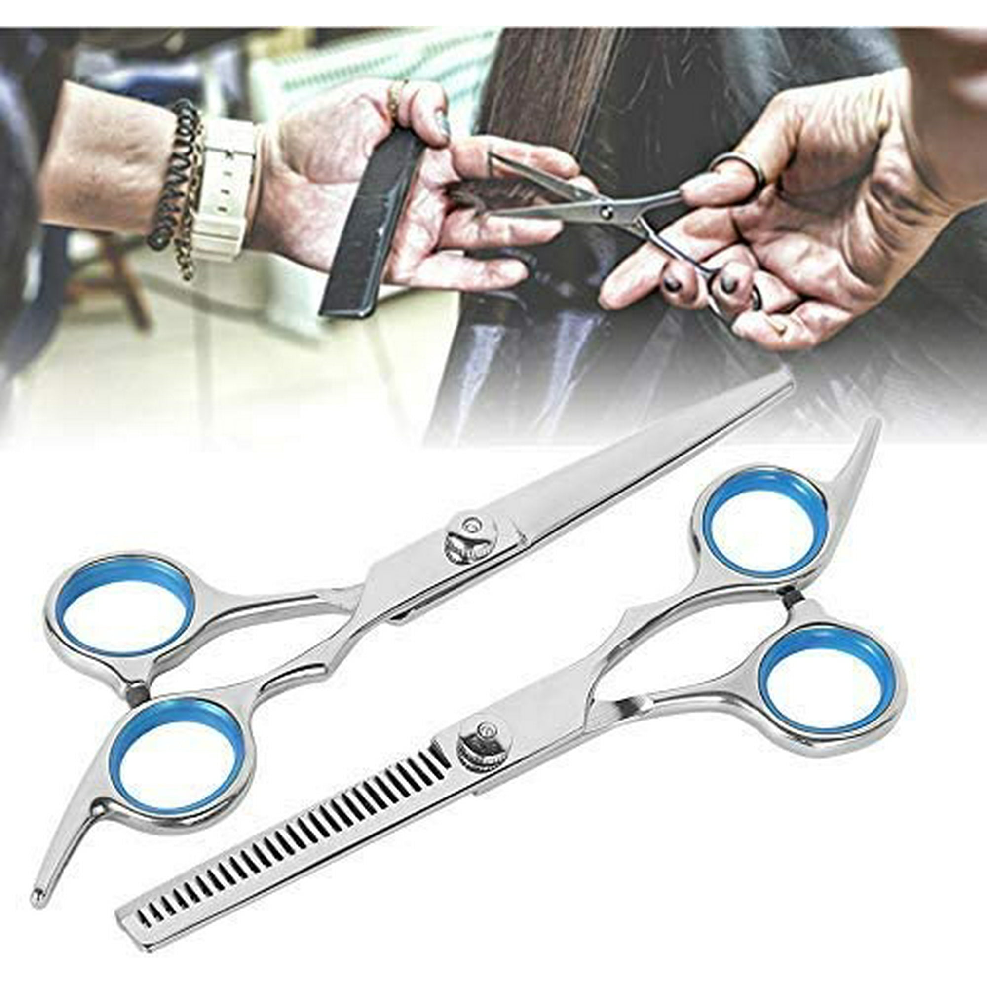 Professional Hair Cutting Kits  Inch Hairdressing Thinning Barber  Scissors Set Hair Cutting Shears for Men and Women | Walmart Canada