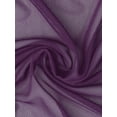 thumbnail image 5 of INSPIRE CHIC Women's Sheer Mesh Bolero Shrugs 3/4 Sleeve Lightweight Elegant Cropped Cardigan Dark Purple 2XL, 5 of 6