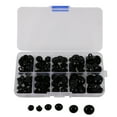 thumbnail image 6 of 100 Pieces Black Sewing Buttons for Doll Eyes Nose Making 9-15mm, 6 of 6