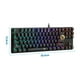 thumbnail image 3 of Teclado Mecánico Gamer Virtual Zone Switch Blue Retro Iluminado Rainbow Bora, 3 of 10