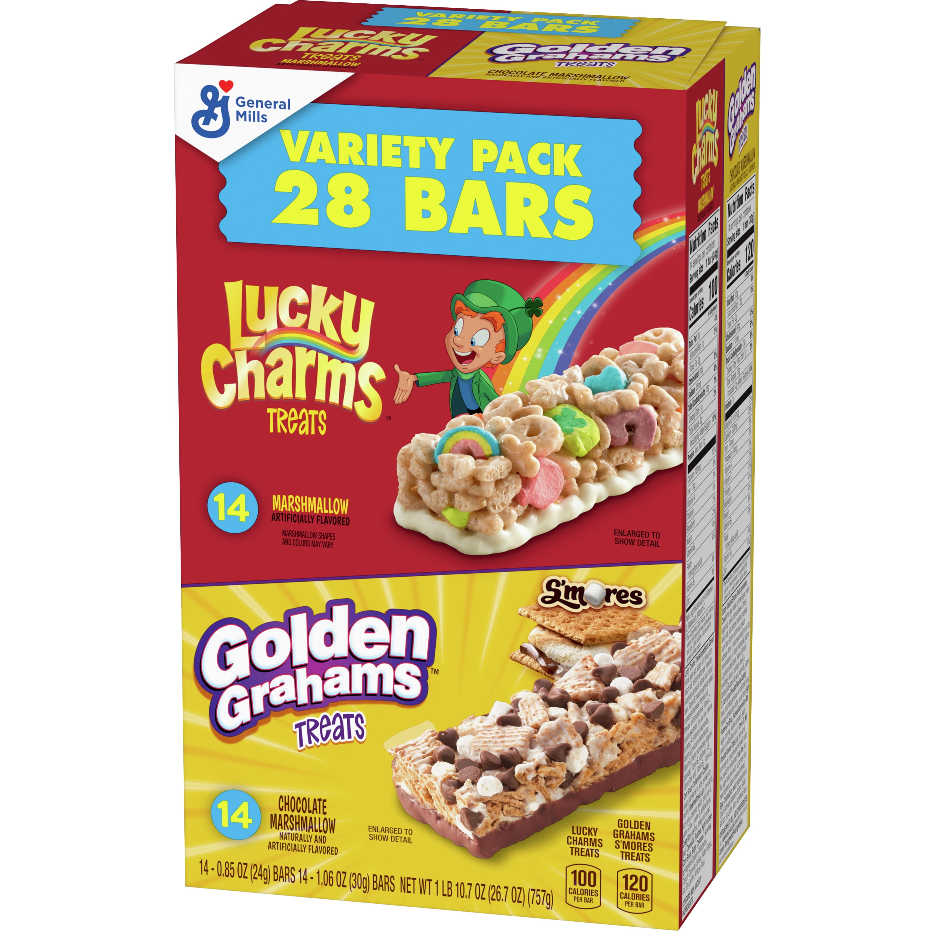 General Mills Lucky Charms Cereal Bar Treats - 120 g