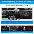 thumbnail image 4 of Road Top Wireless Carplay Android Auto Retrofit Kit for Audi A4 A5 S4 S5 RS4 RS5 Q5 2008-2015 with 3GMMI Factory Screen Update, Support Mirrorlink, Siri, Original Control, Camera, 4 of 9