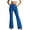 Blue, variant on Office Pants for Women Dress Business Trendy High Waist Work Flared Pants Slim Fit Slacks