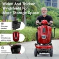 thumbnail image 3 of Ecomobi Heavy Duty 4 Wheel Mobility Scooters for Seniors & Adults 400lbs Capacity , Electric Powered Wheelchair Device with Full Lighting System,500W All Terrain Fast Mobility Scooter for Travel, 3 of 10