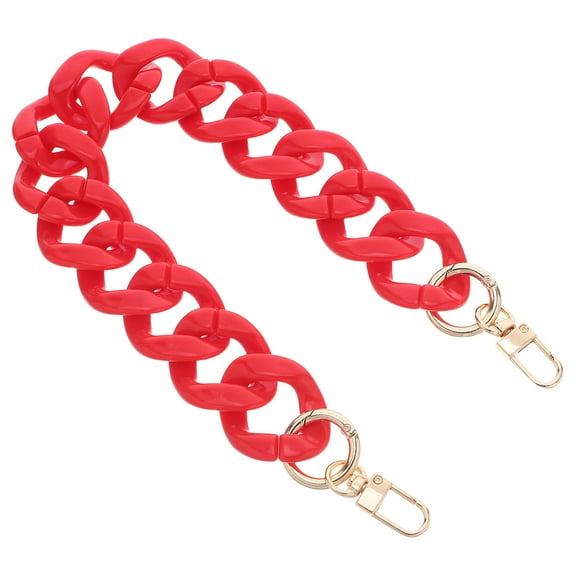 LOLIPPYY Red Acrylic Purse Chain Strap Replacement for Handbags Lightweight Durable Shoulder Bag Chain