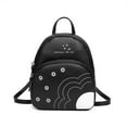thumbnail image 1 of Mini Mochila Para Mujer, Moda Informal Con Estampado De Flores, Paquete De Cuero Pu, Bolsa De Teléfono De Color Sólido Para Acampar Al Aire Libre, Viajes, Compras Vogacara AP006181-02, 1 of 6