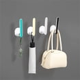 thumbnail image 4 of Oleegame 1PC Spoon And Lid Rest Kitchen Free Punchless Pot Cover Storage Rack Multi Function Cutting Board Rack Plastic Wrap Roll Paper Hook Black, 4 of 9