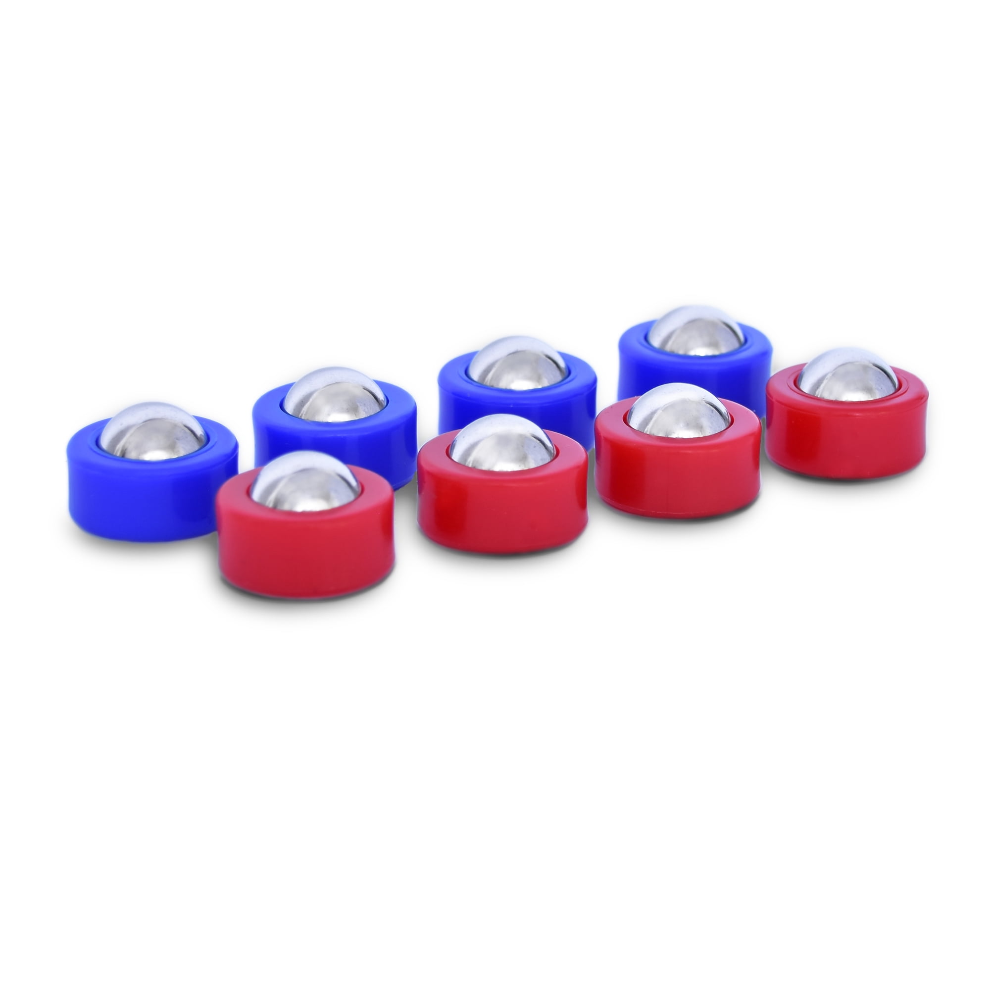 4pcs Red + 4pcs Blue ZRM&E 8pcs Tabletop Curling Game Pucks Replacement Tabletop Equipment Rollers Shuffleboard Curling Accessories for Children and Adults