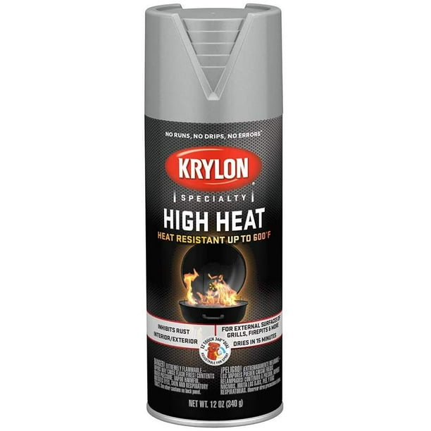 Krylon K01407000 Aluminum BBQ, Stove and Propane Paint 12 oz. Aerosol