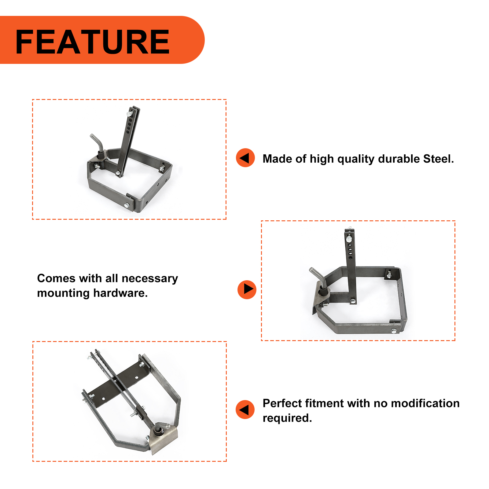 Anti-Rust 3-Point Hitch Receiver For Cub Cadet Lawn Mower – Complete Sleeve Hitch Kit