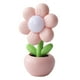 thumbnail image 3 of Lámpara de mesa pequeña con planta en maceta, luces de flores de simulación, novedad, lámpara de noche con flores en maceta para regalos de cumpleaños Rosa, 3 of 8