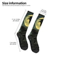 thumbnail image 2 of Balery MoonNight Sky Crow Calcetines novedosos Calcetines deportivos Calcetines hasta la rodilla Calcetines de algodón Calcetines originales y geniales, 2 of 6
