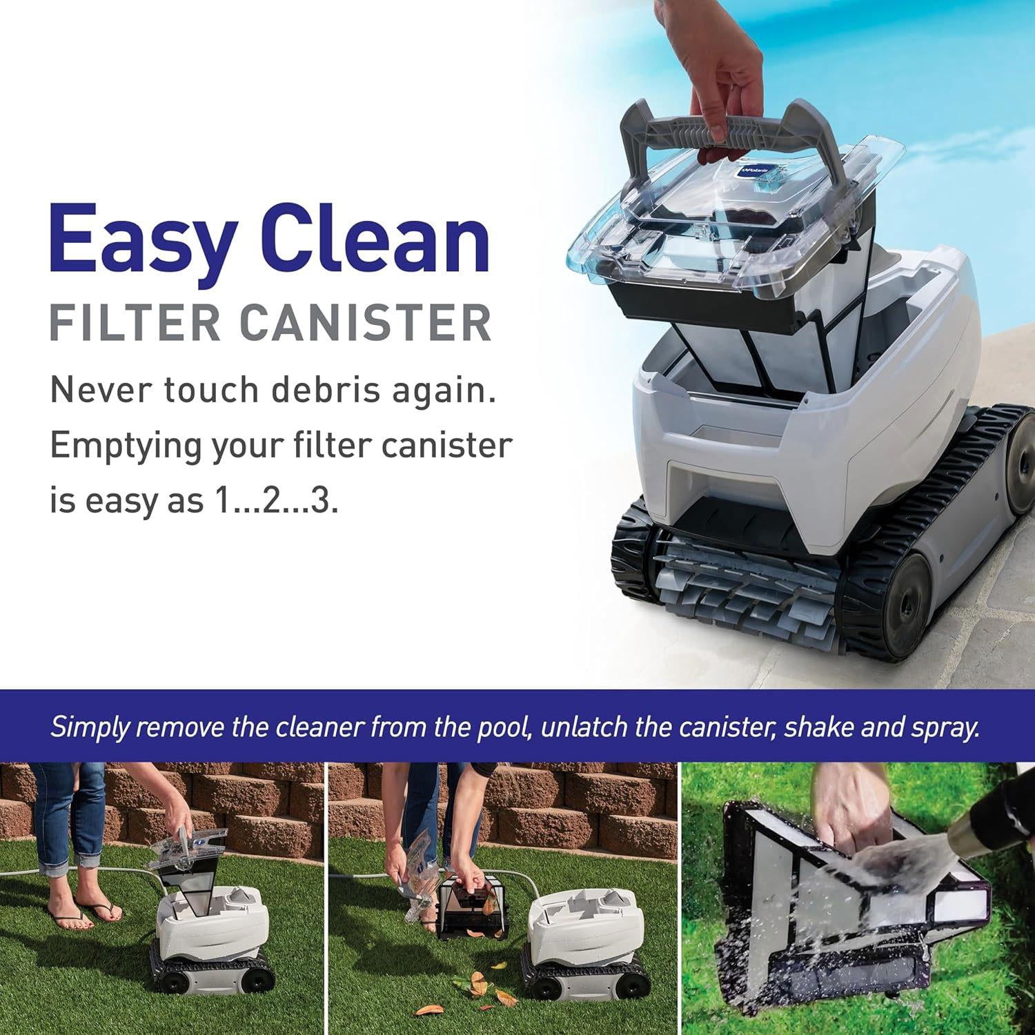 Polaris P724 Compact Lightweight Robotic Pool Cleaner F724