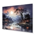 thumbnail image 2 of Designart "Serene Moonlit Landscape in Vietnam II" Vietnam Metal Wall Decor, 2 of 5