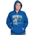 thumbnail image 4 of Vintage Betty Boop Hawaii Map Outline Women Plus Size Zipper Hoodie Brisco Brands 5X, 4 of 5