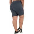 thumbnail image 2 of Athletic Works Women's Plus Size 9" High Waisted Active Media Pocket Bike Short, 2 of 6