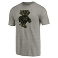 thumbnail image 2 of Men's Gray Wisconsin Badgers Prestige Tri-Blend T-Shirt, 2 of 3
